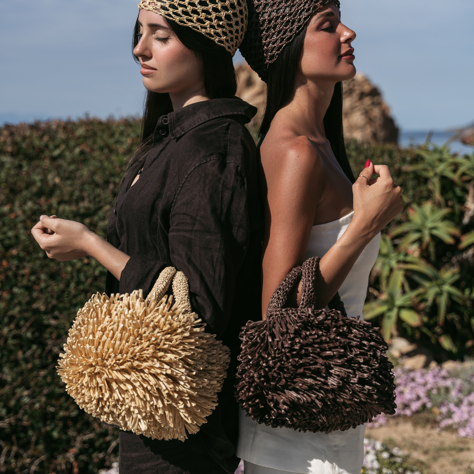 Borsa in rafia Riccio